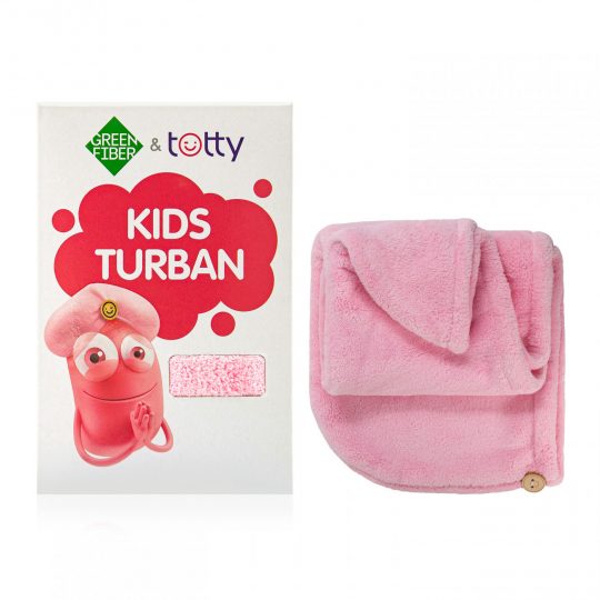 Детский тюрбан для волос Green Fiber & Totty, розовый